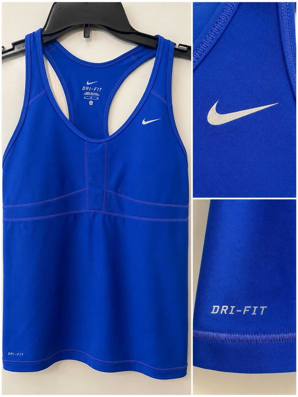 Nike Blue Dri-FIT Racerback Sports Tank